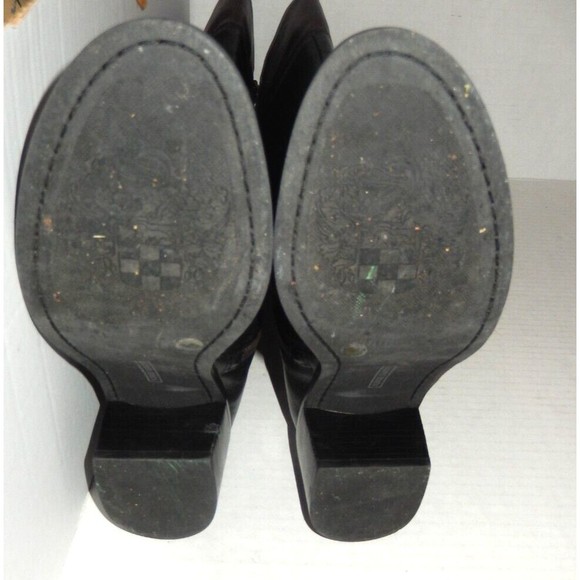 Vince Camuto Duke Women's 7B Tall Leather Riding Boots Side Zip Black Brown - Picture 8 of 11